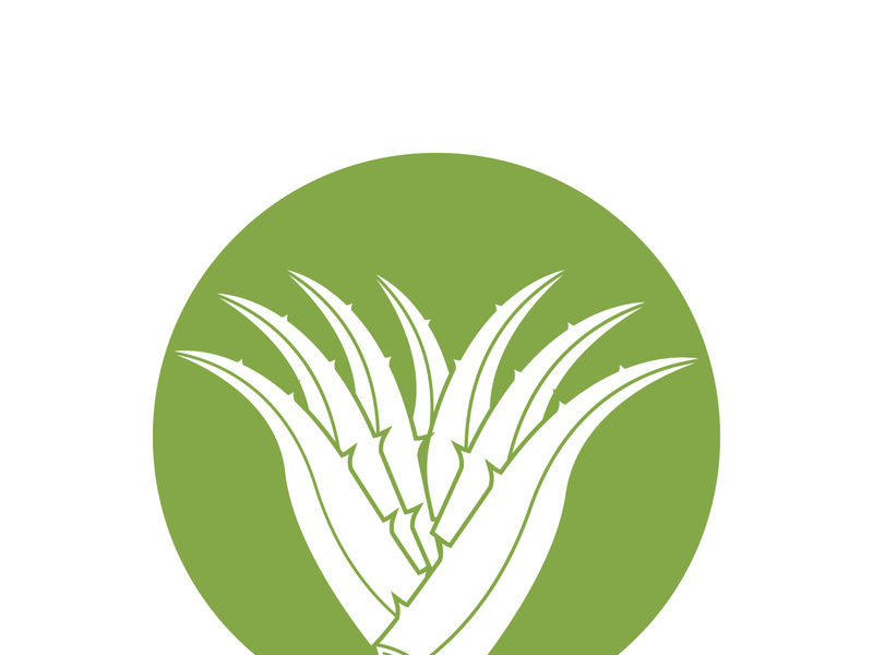 Aloe Vera logo icon design symbol beauty skin care