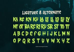 Spillknot | Dripping Horror Font