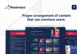Wonderland - Traveling Blog Figma Template
