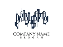 Modern city skyline vector illustration in flat design