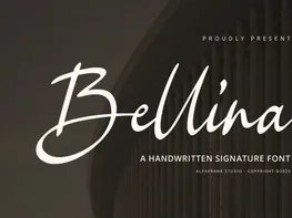 Imagen de vista previa de Bellina - Fuente manuscrita