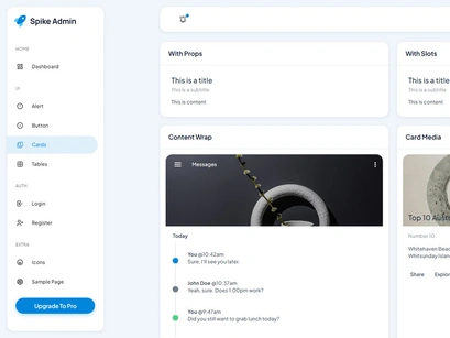 Spike NuxtJS Free Admin Dashboard Template