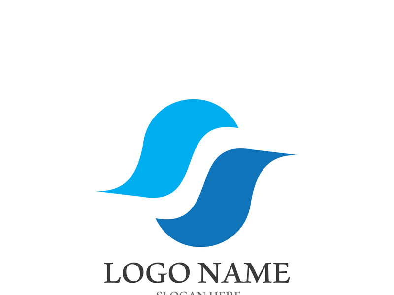 S letter creative icon logo design elegant vector illustration