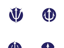 Trident Logo Template vector icon illustration design