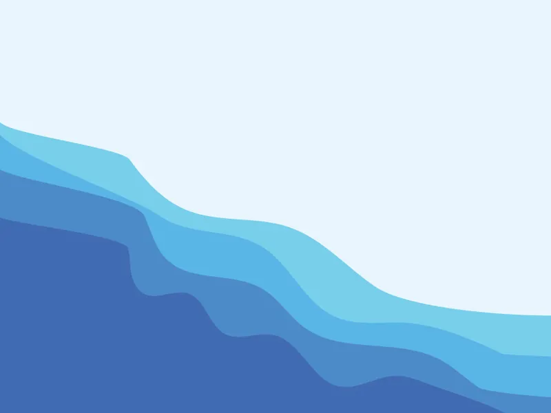 Wave blue water wallpaper background vector