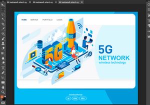 5G Network Start-Up Landing Page