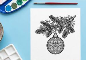 Hiasan Natal buatan tangan dengan desain ornamen salju rumit dan karangan bunga pinus untuk dekorasi meriah