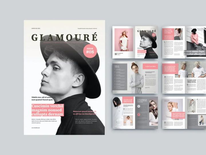 Fasion Magazine Template Ui kit v1.0