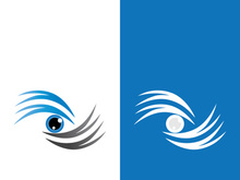 Branding identity corporate eye care vector logo design