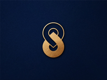 Golden Glossy LOGO Mockup preview picture