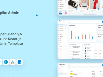 Spike Free React Tailwind Admin Template preview picture