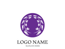 Lavender flower vector icon illustration design template