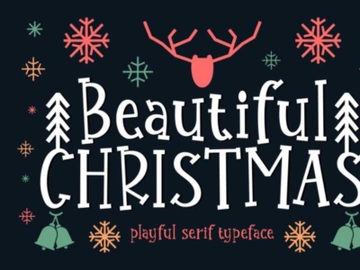 Beautiful Christmas Font preview picture