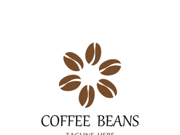 Coffee bean logo for cafe, business, label. preview picture