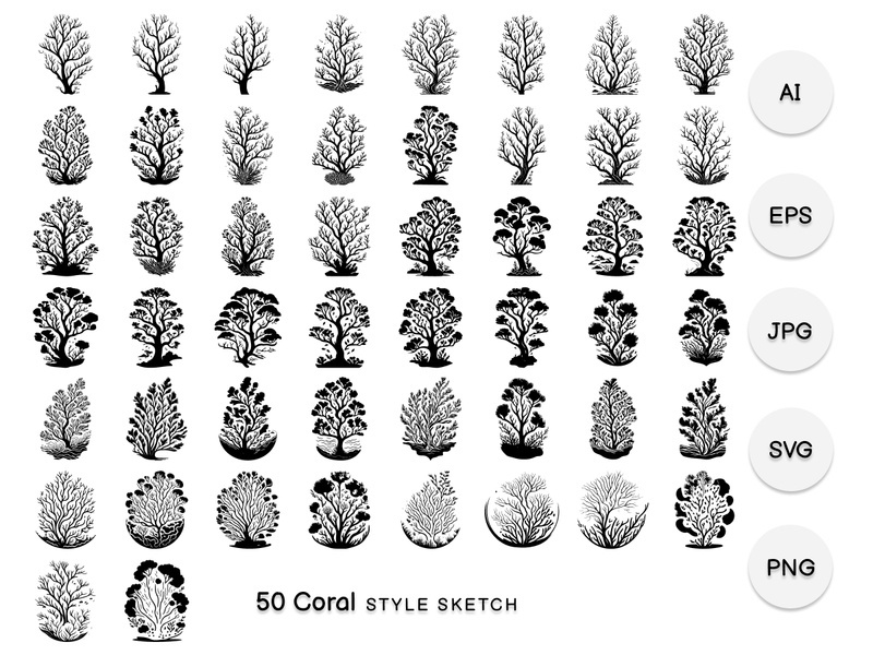 Coral Element Draw Black