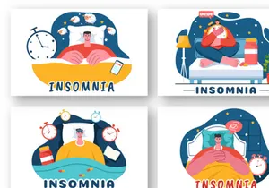 9 Insomnia Vector Illustration