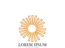 Sun  Logo and icon  Template design