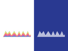 Sound waves vector illustration design template