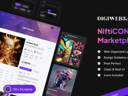 NiftiCON | NFT Marketplace design template