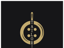 tailor logo icon illustration template combination of buttons for clothes, thread and sewing machine, for clothing product design, convection companies, fashion in vector form