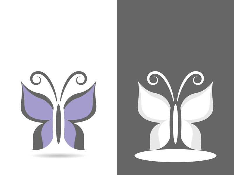 Butterfly logo icon vector design illustration