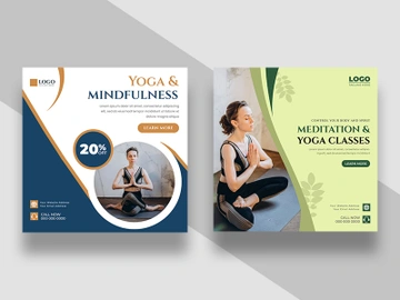 Yoga Fitness Instagram Post Banner Ver-3 preview picture