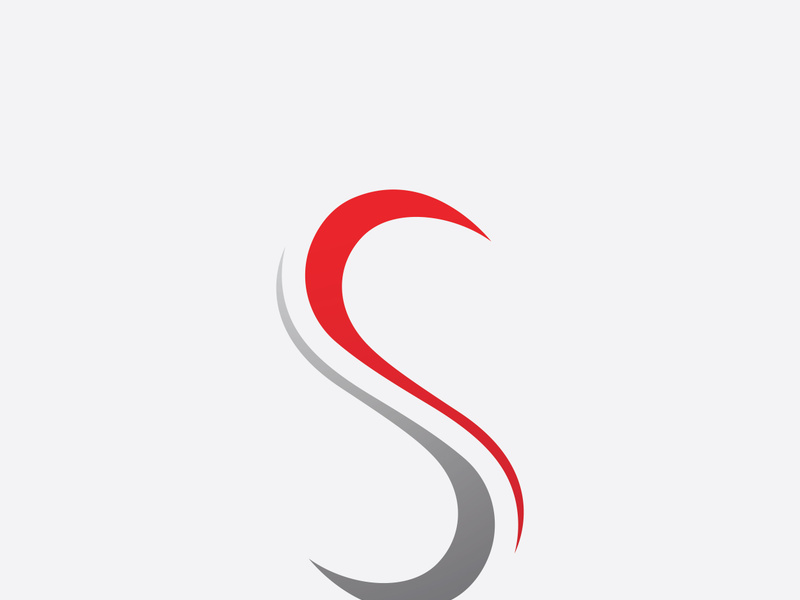 S letter logo, vector sign template design