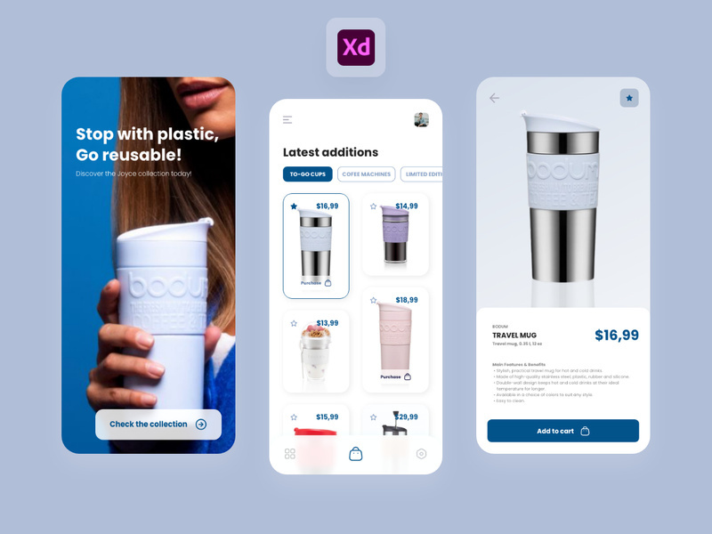 To-Go Cups - E-commerce Store App Exploration