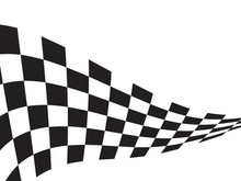Race flag design illustration