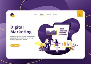 Business Marketing set Illustration
