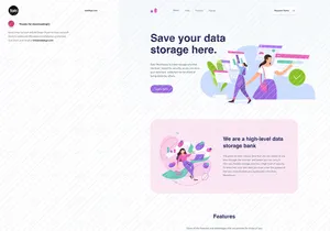 FIGMA FREEBIES - Data warehouse homepage