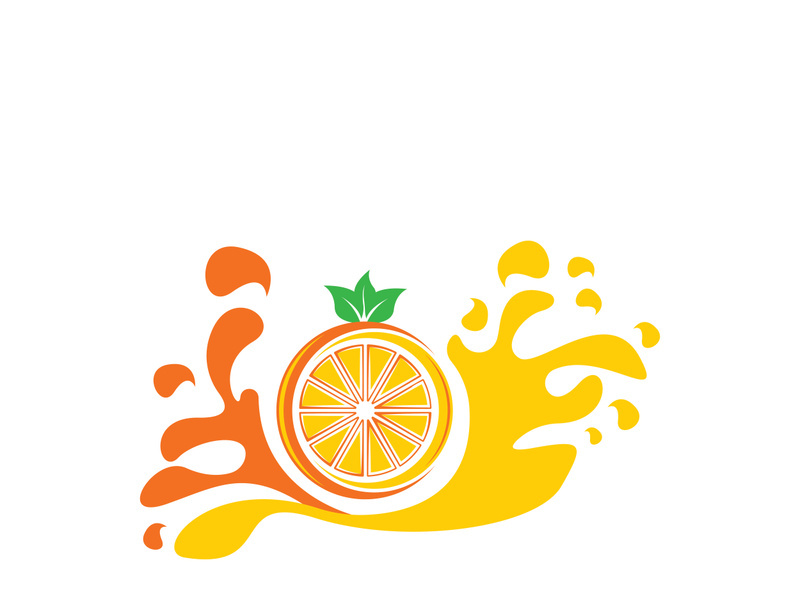 Orange logo design vector icon illustration