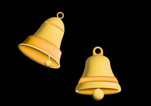 3D School Bell Illustration