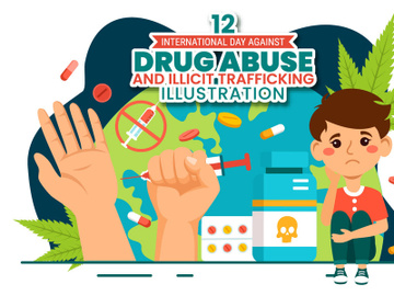 12 Drug Abuse and Trafficking illustration preview picture