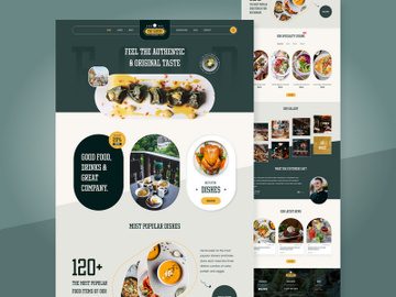 Restaurant - Responsive Web Design Template preview picture