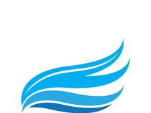 Wave beach vector illustration design logo
