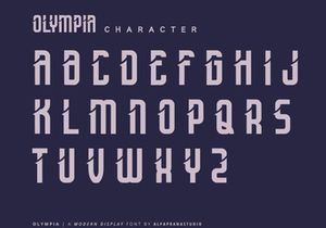Olympia - Modern Display Font