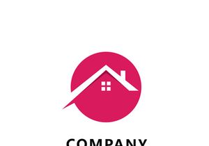 Real estate logo template vector.Abstract house icon