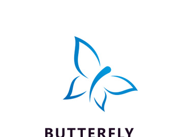 Beauty butterfly logo  symbol vector template preview picture
