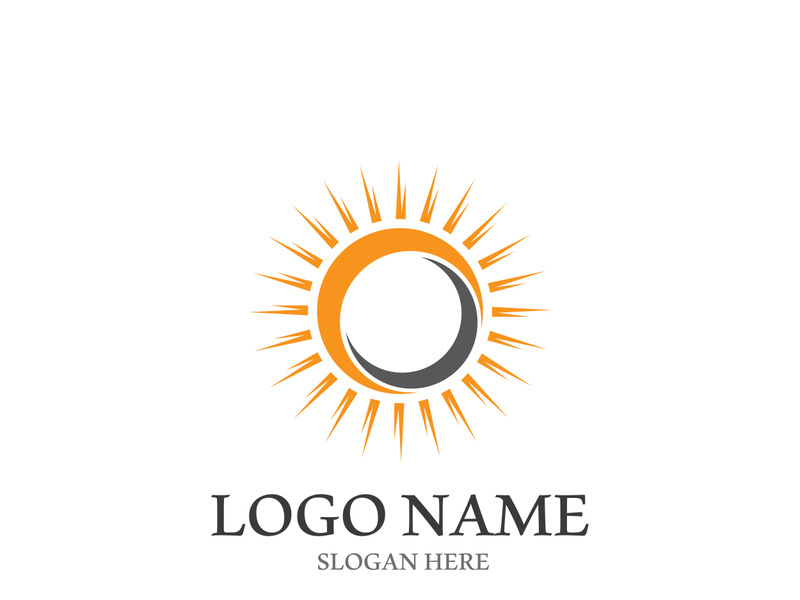 Sun vector illustration icon logo template design