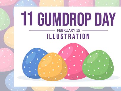 11 National Gumdrop Day Illustration
