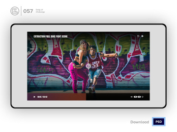 Video Player| Daily UI challenge - 057/100 preview picture