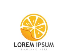 Fresh citrus fruit logo design.