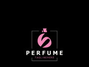 Perfume bottle logo design symbol can be used for business and cosmetic perfume shop template
