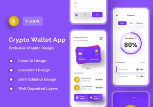 Crypto Wallet App Design