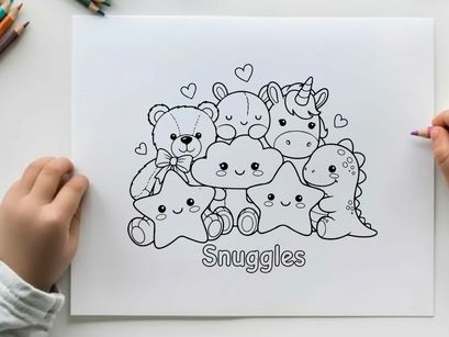 Cute teddy bears snuggling love hearts vector illustration