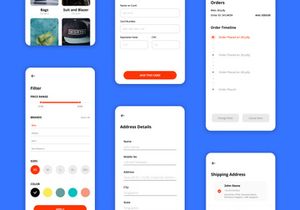 E-commerce mobile app ui kit