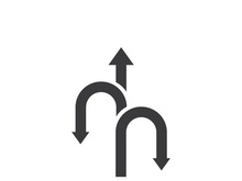 Way vector icon illustration design template