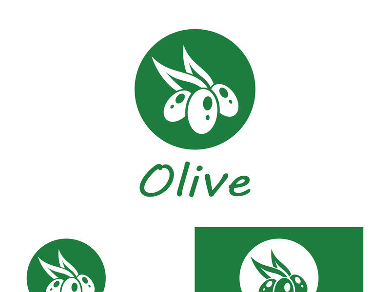 Olive fruit logo design.