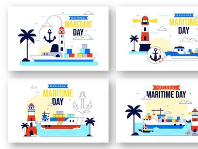 10 National Maritime Day Illustration